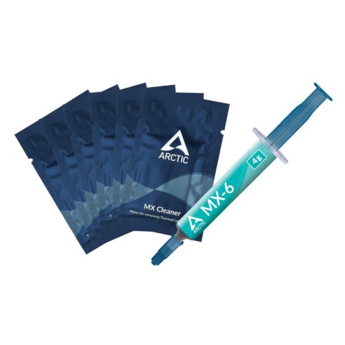 ARCTIC MX-6 Thermal Paste 4g Carbon-Based + 6 Cleaner Wipes ARCTIC MX-6 Thermal Paste 4g Carbon-Based + 6 Cleaner Wipes